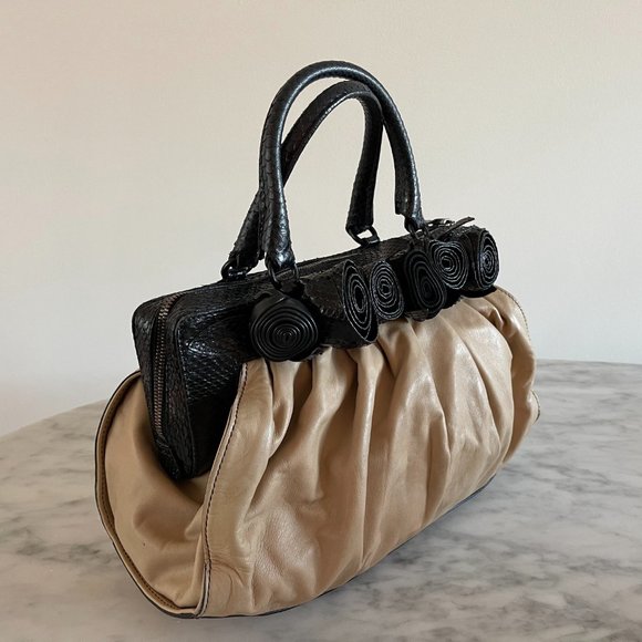 Valentino Garavani Python Leather Handbag - Picture 2 of 6